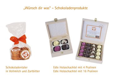 Hochwertige Manufaktur-Schokolade. Quelle: Wohlfahrtswerk für Baden-Württemberg