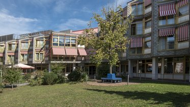 Das Gebäude der Else-Heydlauf-Stiftung von außen
